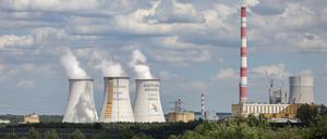 Das mit Steinkohle betriebene Kohlekraftwerk Jaworzno im Oberschlesischen Industriegebiet.