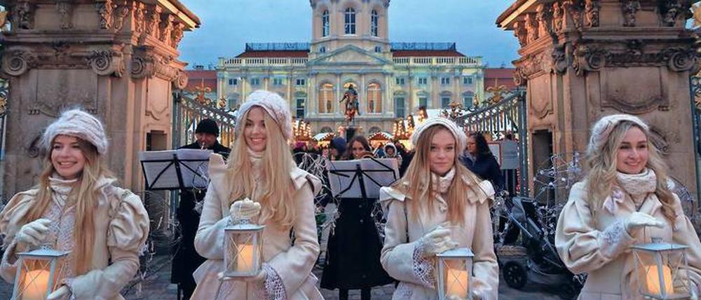 Engelgleicher Weihnachtszauber in Charlottenburg. 