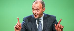 Friedrich Merz auf dem Landesparteitag der CDU-Sachsen. ´ 
