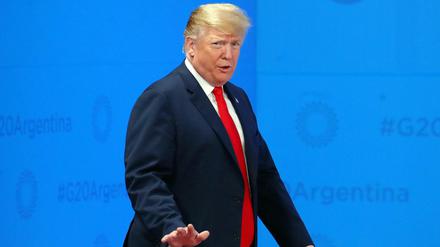 US-Präsident Donald Trump beim G20-Gipfel in Buenos Aires 