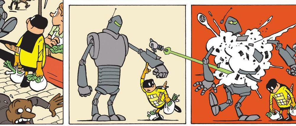 Hinrzerdatternde Spielereien: Eine Szene aus „Unschlagbar“ (für Komplettansicht auf Plus-Symbol klicken).