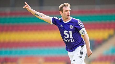 Michael Fuß (hier im Trikot von TeBe) hat in seiner Karriere oft gejubelt.