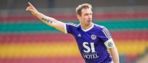 Michael Fuß (hier im Trikot von TeBe) hat in seiner Karriere oft gejubelt.