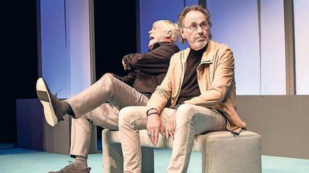 Spätlese. Jochen Busse (l.) und Hugo Egon Balder in "Komplexe Väter". 