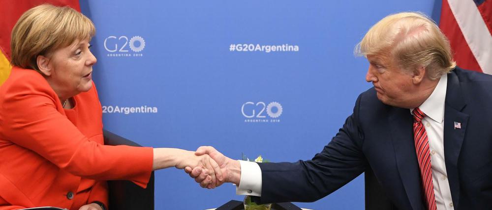 Angela Merkel und Donald Trump in Buenos Aires