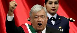 Andres Manuel López Obrador bei seiner Amtseinführung
