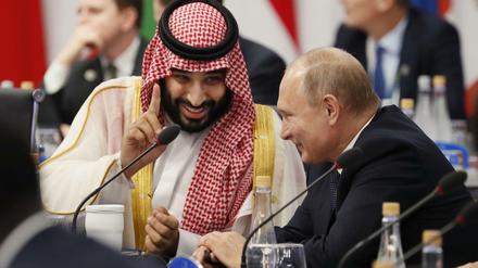  Mohammed bin Salman und Wladimir Putin in Buenos Aires