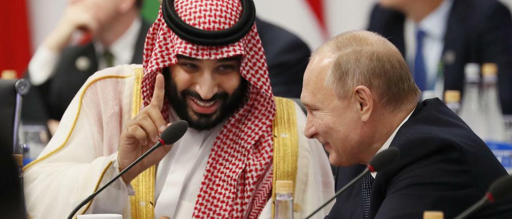 Mohammed bin Salman und Wladimir Putin in Buenos Aires