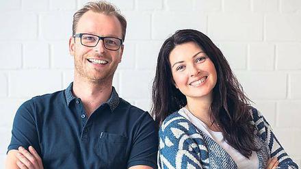 Hannah Cheney und Sebastian Müller, Gründer von HALM.