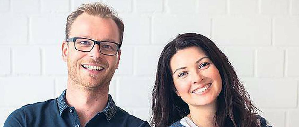 Hannah Cheney und Sebastian Müller, Gründer von HALM.