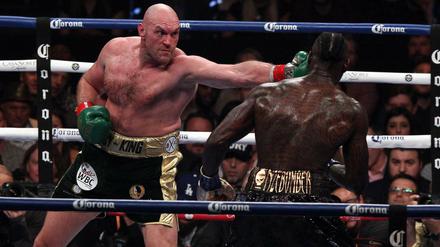 Voll auf die Nase. Klitschko-Bezwinger Tyson Fury konnte sich letztlich nicht durchsetzen.