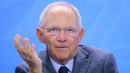 Der Bundestagspräsident Wolfgang Schäuble (CDU).