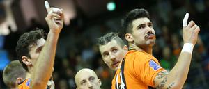 Die Berliner Nicolas Le Goff, Adam White, Dustin Watten und Kyle Russell (von rechts) konnten bisher nur selten überzeugen.