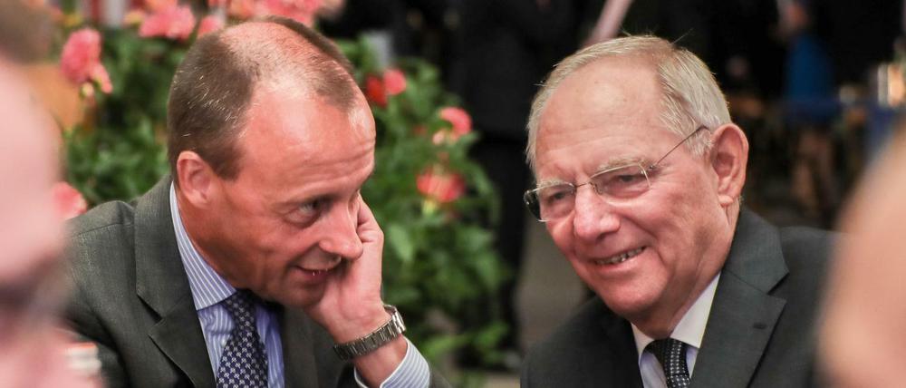 Friedrich Merz ist einer der drei Parteifreunde, die Wolfgang Schäuble am nächsten stehen.