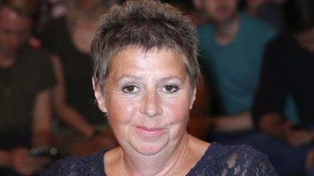 Susanne Neumann bei der Aufzeichnung der ZDF-Talkshow Markus Lanz.