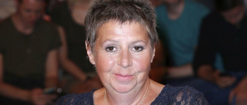 Susanne Neumann bei der Aufzeichnung der ZDF-Talkshow Markus Lanz.