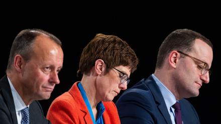 Merz, Kramp-Karrenbauer und Spahn