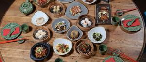 Nur ein kleiner Ausschnitt der Auswahl an Dim Sim im "Made in China"