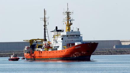 Die "Aquarius" im Juni vor Valencia. 