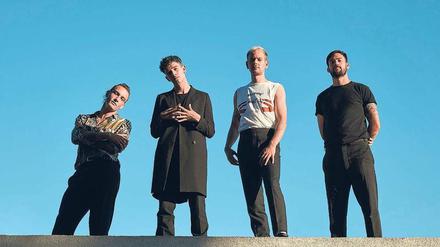 George Daniel, Matthew „Matty“ Healy, Adam Hann und Ross MacDonald (v. l.) sind The 1975.