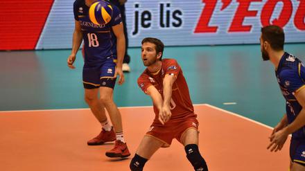 Sicher in der Annahme: Volleys-Neuzugang Rossard.