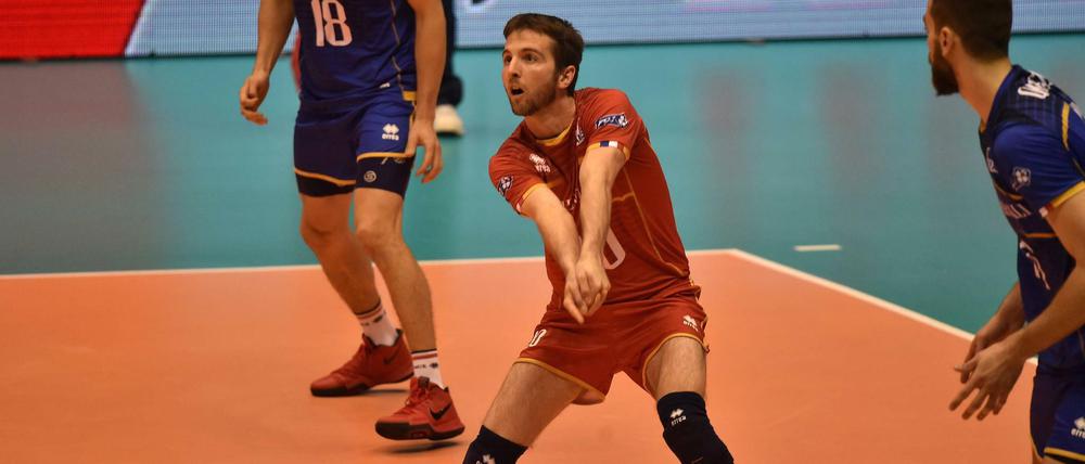 Sicher in der Annahme: Volleys-Neuzugang Rossard.