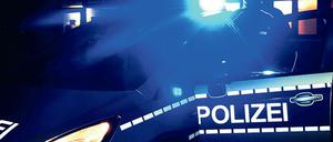 Polizeiauto mit Blaulicht (Symbolbild).