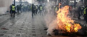 Gelbwesten-Proteste in Paris.