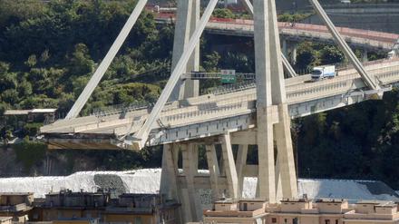 Die Überreste der Morandi-Brücke in Genua