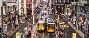 Die Einkaufsmeile in der Friedrichstraße