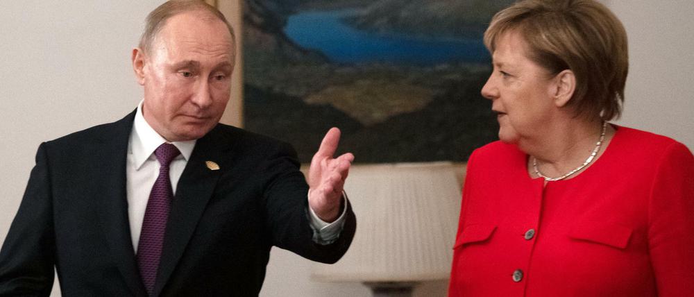 Beim G20-Gipfel in Buenos Aires hatte Kanzlerin Merkel ihre Initiative zur Krise im Asowschen Meer bereits angekündigt.