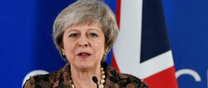 British Prime Minister Theresa May attends a news conference after a European Union leaders summit in Brussels, Belgium December 14, 2018. REUTERS/Piroschka Van De Wouw