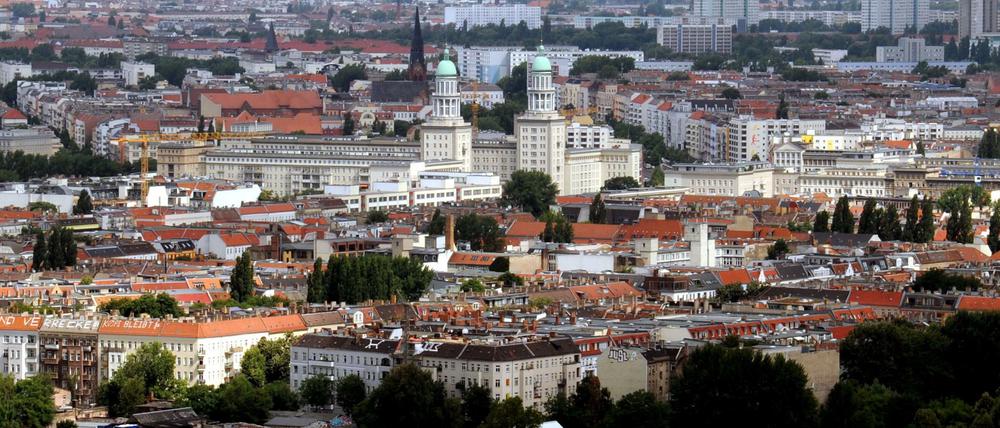 Mieterstadt Berlin. Die Skyline von Friedrichshain-Kreuzberg.