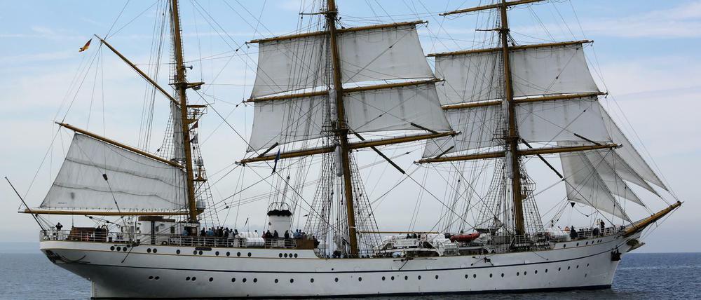 Das Segelschulschiff der Deutschen Marine "Gorch Fock".
