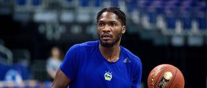 Landry Nnoko trainiert schon seit zwei Wochen in Berlin und könnte am Sonntag zum ersten Mal für Alba spielen. 