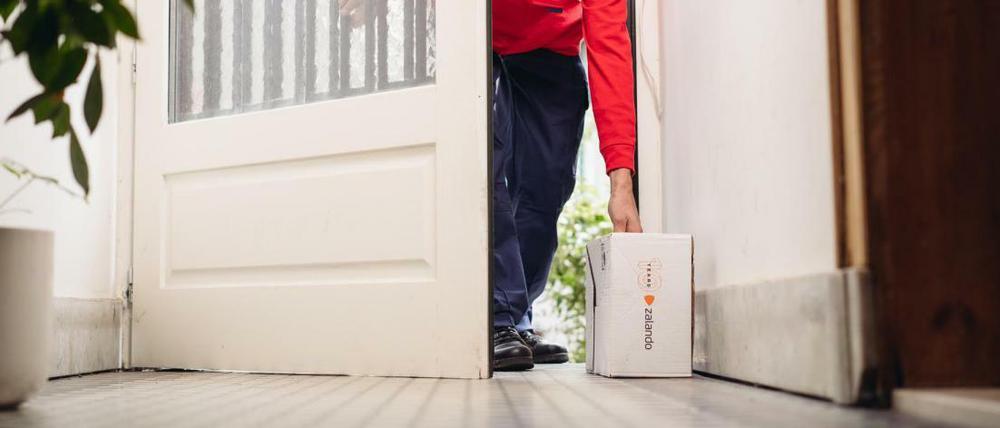 Zalando hat in Belgien die Zustellung hinter die Wohnungstür getestet.