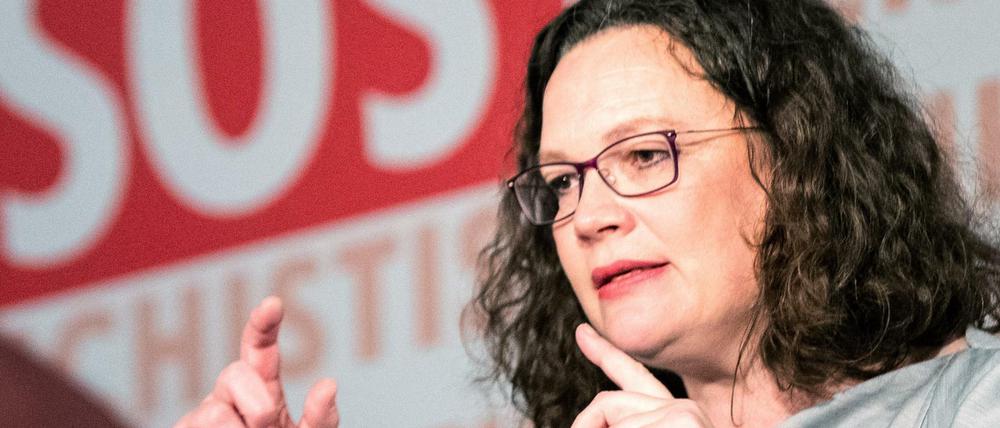 SPD-Parteichefin Andrea Nahles