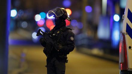 Mitglied einer französischen Spezialeinheit in Straßburg