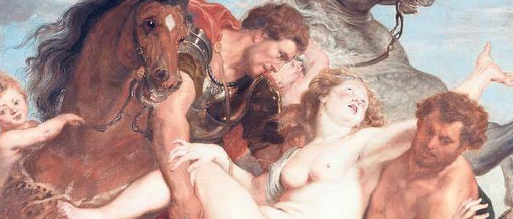 Der Raub der Töchter des Leukippos: Peter Paul Rubens interpretierte den antiken Mythos in seinem um 1618 entstandenen Gemälde.