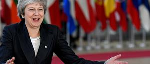 Großbritanniens Premierministerin trifft in Brüssel zum Gipfel ein. 