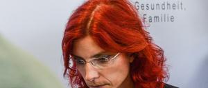 Die ehemalige brandenburgische Gesundheitsministerin, Diana Golze (Die Linke), nach ihrem Rücktritt.