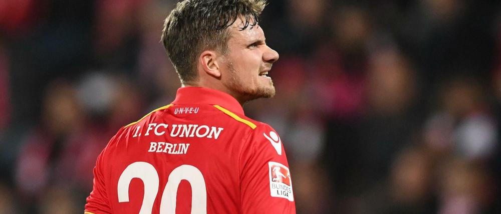Immer mit der Ruhe. Unions Michael Parensen will seinen Kollegen gegen Bochum Sicherheit geben.