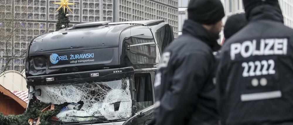 Amris Tatwaffe: der LKW auf dem Weihnachtsmarkt am Breitscheidplatz in Berlin.