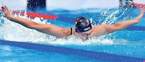 Flügel im Wasser. Alexandra Wenk startet bei den heute beginnenden Kurzbahn-Meisterschaften in Berlin in fünf Wettbewerben.