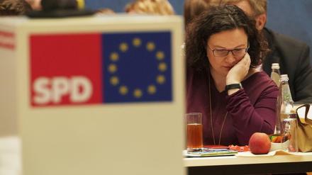 SPD-Chefin Andrea Nahles in Berlin