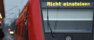 Ein Regionalzug in der Nähe von München.