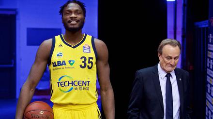 Neu bei Alba: Landry Nnoko. Rechts Trainer Aito Garcia Reneses.