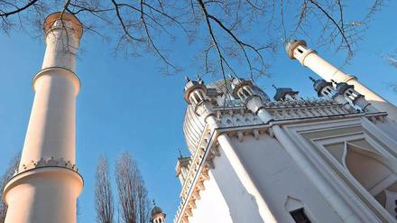 Deutschlands älteste Moschee. Die zwischen 1924 und 1928 erbaute Ahmadiyya-Moschee in Berlin-Wilmersdorf.