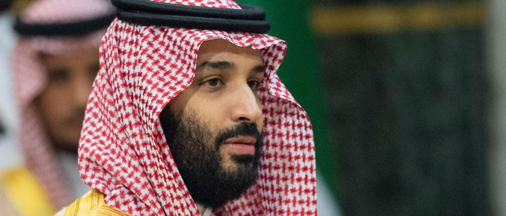 Ein Bild des saudischen Königshofs zeigt Mohammed bin Salman