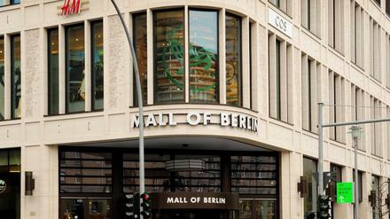 Der Eingang der Mall of Berlin an der Leipziger Straße.